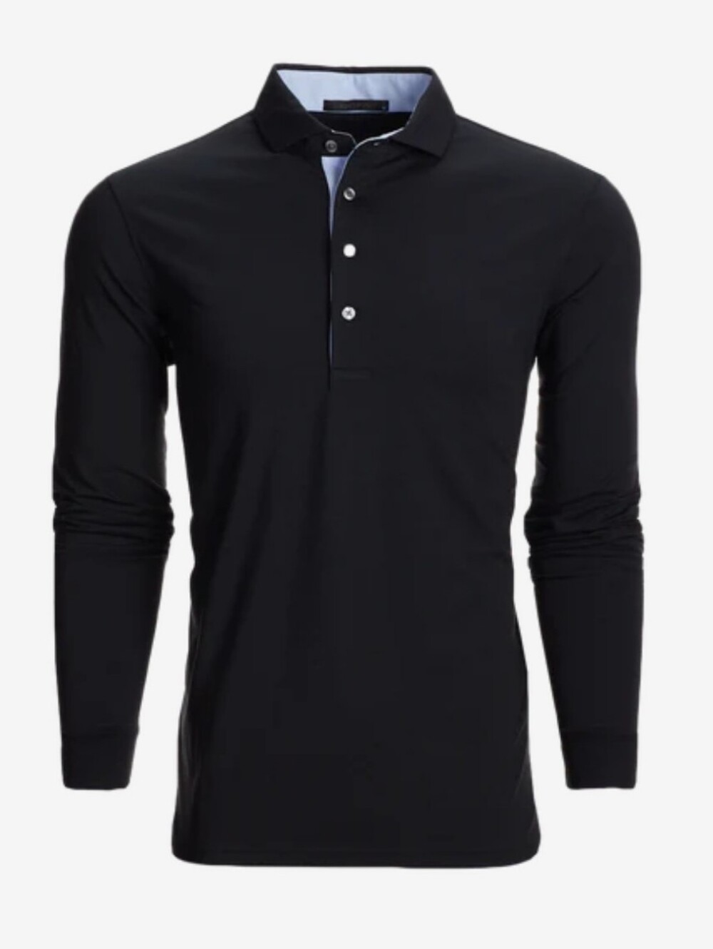 Greyson Classic Fit Apache LongSleeve Polo Shirt Black Size Medium